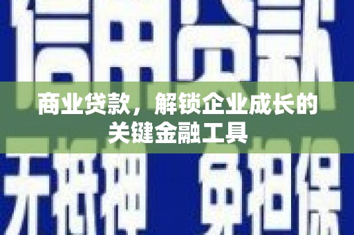 盖州商业贷款，解锁企业成长的关键金融工具