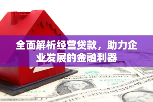 盖州全面解析经营贷款，助力企业发展的金融利器