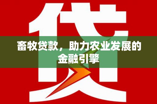 盖州畜牧贷款，助力农业发展的金融引擎