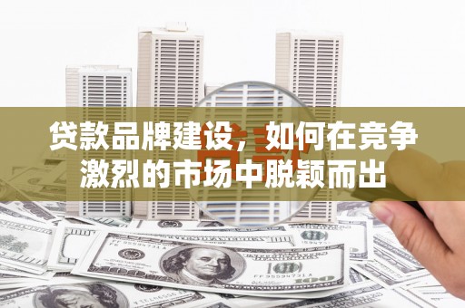 盖州贷款品牌建设，如何在竞争激烈的市场中脱颖而出