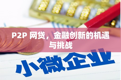 盖州P2P 网贷，金融创新的机遇与挑战