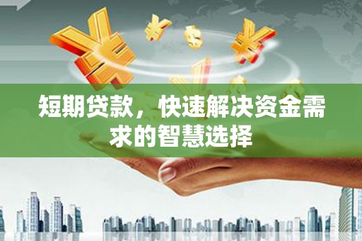 盖州短期贷款，快速解决资金需求的智慧选择
