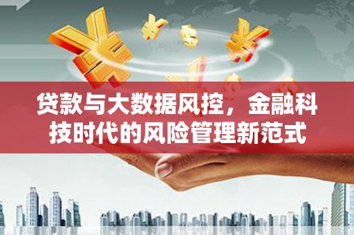 盖州贷款与大数据风控，金融科技时代的风险管理新范式