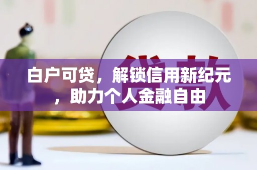 盖州白户可贷，解锁信用新纪元，助力个人金融自由