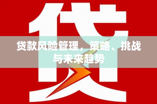 盖州贷款风险管理，策略、挑战与未来趋势