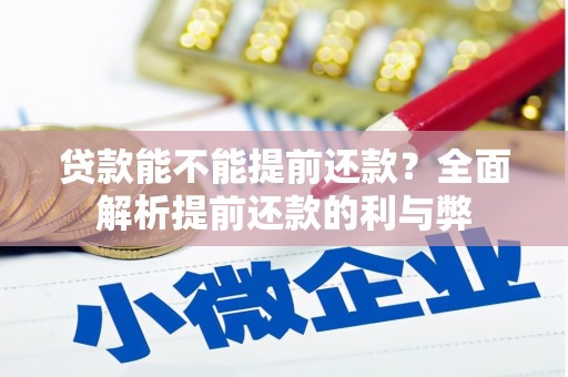 盖州贷款能不能提前还款？全面解析提前还款的利与弊