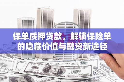 盖州保单质押贷款，解锁保险单的隐藏价值与融资新途径