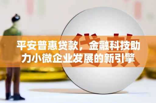 盖州平安普惠贷款，金融科技助力小微企业发展的新引擎