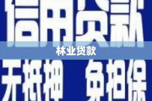 盖州林业贷款