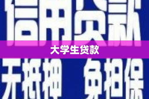 盖州大学生贷款