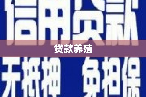 盖州贷款养殖
