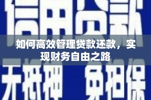 盖州如何高效管理贷款还款，实现财务自由之路