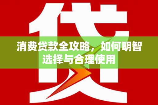 盖州消费贷款全攻略，如何明智选择与合理使用