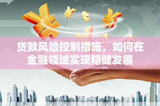 盖州贷款风险控制措施，如何在金融领域实现稳健发展