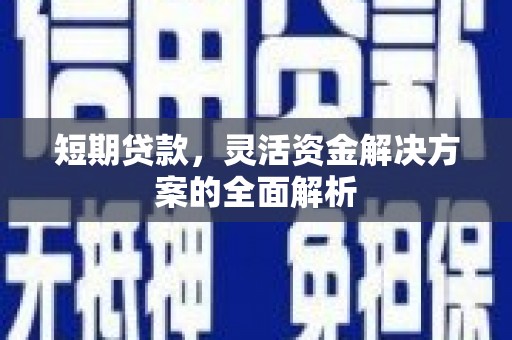 盖州短期贷款，灵活资金解决方案的全面解析