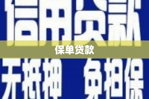 盖州保单贷款