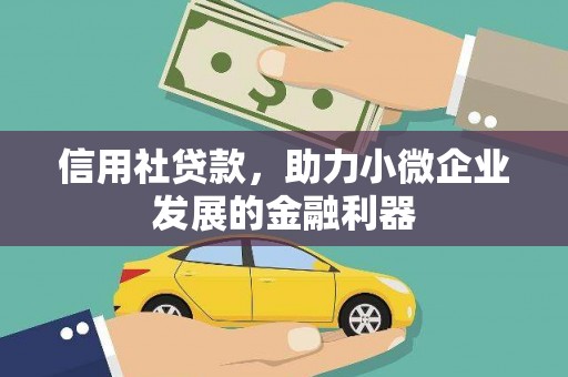 盖州信用社贷款，助力小微企业发展的金融利器