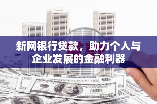 盖州新网银行贷款，助力个人与企业发展的金融利器