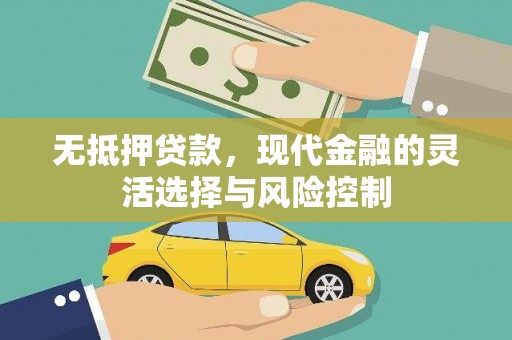 盖州无抵押贷款，现代金融的灵活选择与风险控制