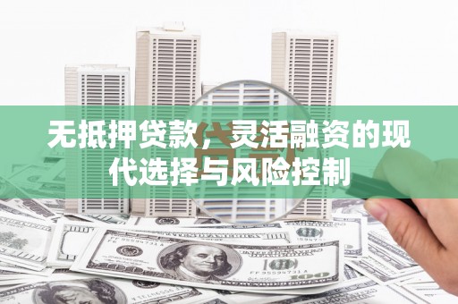 盖州无抵押贷款，灵活融资的现代选择与风险控制