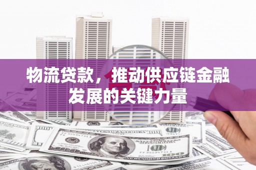 盖州物流贷款，推动供应链金融发展的关键力量