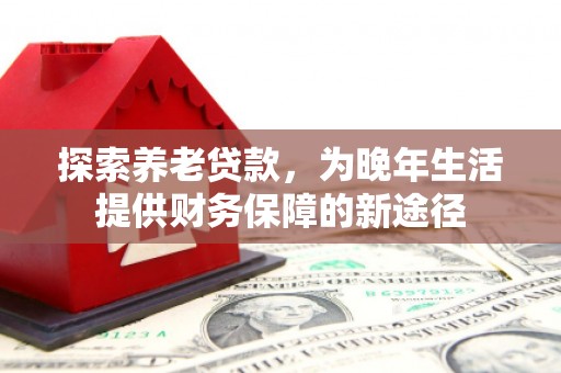 盖州探索养老贷款，为晚年生活提供财务保障的新途径