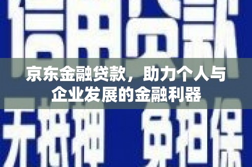 盖州京东金融贷款，助力个人与企业发展的金融利器