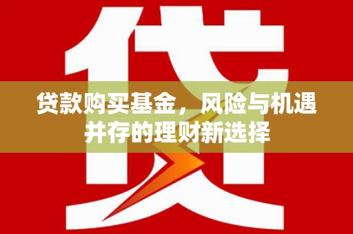 盖州贷款购买基金，风险与机遇并存的理财新选择
