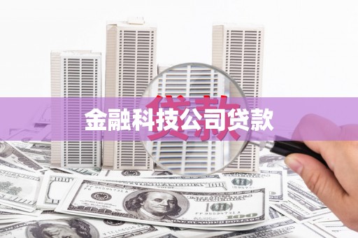 盖州金融科技公司贷款