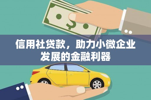 盖州信用社贷款，助力小微企业发展的金融利器