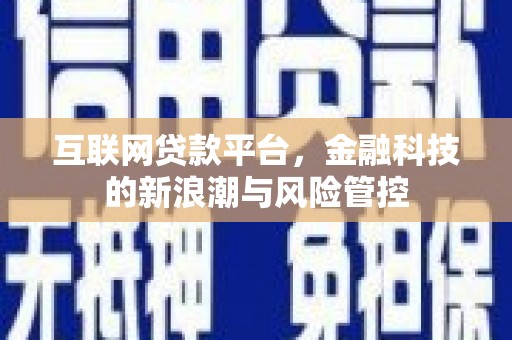 盖州互联网贷款平台，金融科技的新浪潮与风险管控