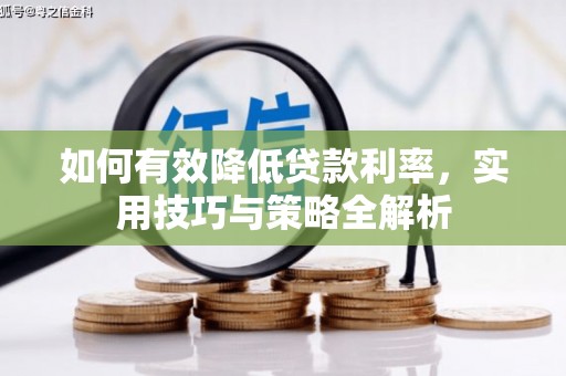 盖州如何有效降低贷款利率，实用技巧与策略全解析