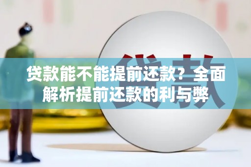 盖州贷款能不能提前还款？全面解析提前还款的利与弊