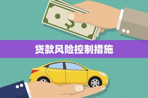 盖州贷款风险控制措施