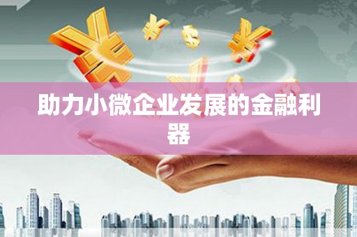 盖州助力小微企业发展的金融利器