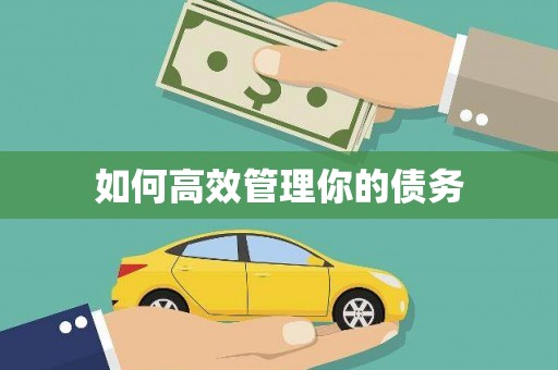 盖州如何高效管理你的债务