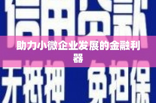 盖州助力小微企业发展的金融利器